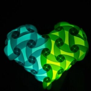 Romantic Heart LED Decorative Night Lamp (2 Colors Mix)